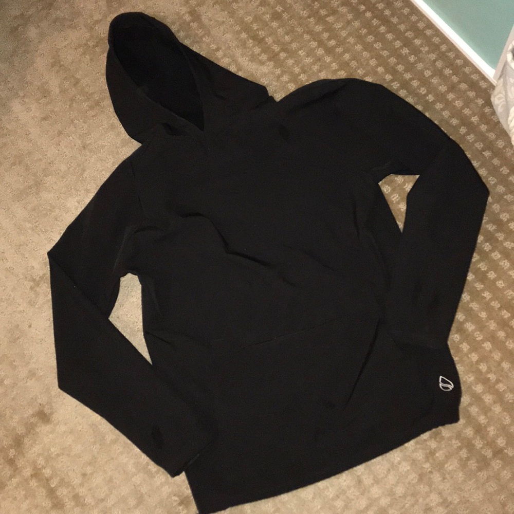 Rain Jacket Men’s Hooded Neoprene All Black M - L